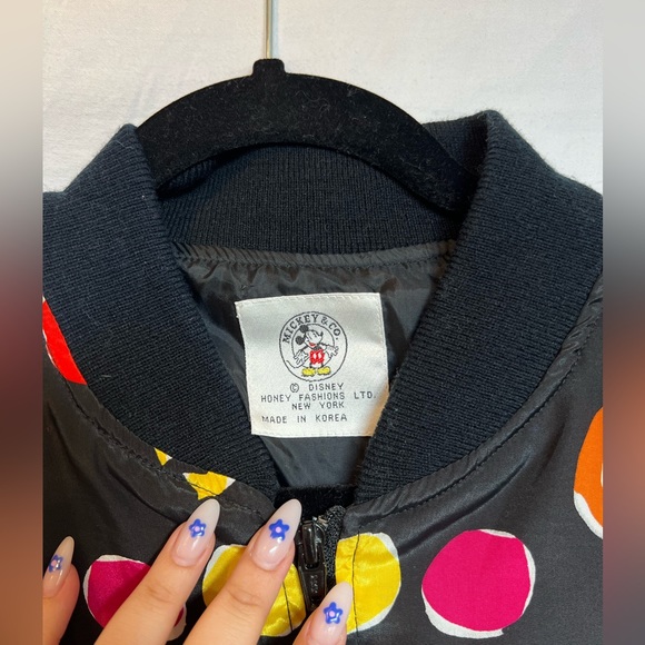 Mickey & co satin bomber , vintage mickey jacket - Picture 3 of 3